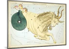 Urania's Mirror, Capricorn, 1825-Sidney Hall-Mounted Art Print