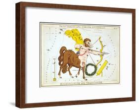 Urania's Mirror, Sagittarius, 1825-Sidney Hall-Framed Art Print