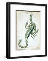 Urania's Mirror, Scorpio, 1825-Sidney Hall-Framed Art Print