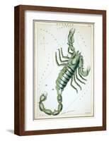 Urania's Mirror, Scorpio, 1825-Sidney Hall-Framed Art Print