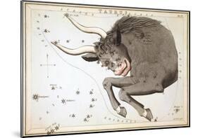 Urania's Mirror, Taurus, 1825-Sidney Hall-Mounted Art Print