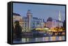 Urania, Stephansdom, Vienna River, 1st District, Internal Town, Vienna, Austria-Rainer Mirau-Framed Stretched Canvas