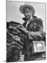 Uranium Prospector Clarence Cody Using Homemade Geiger Counter-Francis Miller-Mounted Photographic Print