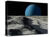 Uranus Seen from the Surface of its Moon, Ariel-Stocktrek Images-Stretched Canvas