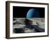 Uranus Seen from the Surface of its Moon, Ariel-Stocktrek Images-Framed Premium Photographic Print