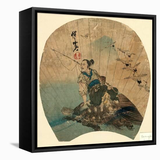 Urashima-Kawanabe Kyosai-Framed Stretched Canvas