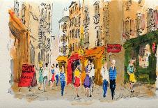 Paris, Montmartre La Rue Lepic-Urbain Huchet-Limited Edition