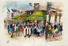 Paris, Les Deux Magots-Urbain Huchet-Collectable Print