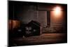 Urban Alley at Night-Derek R. Audette-Mounted Photographic Print