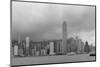 Urban Architecture in Hong Kong Victoria Harbor with City Skyline and Cloud in the Day in Black And-Songquan Deng-Mounted Photographic Print