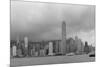 Urban Architecture in Hong Kong Victoria Harbor with City Skyline and Cloud in the Day in Black And-Songquan Deng-Mounted Photographic Print