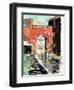 Urban Architecture Sketch-JoeBakal-Framed Art Print