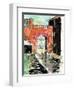 Urban Architecture Sketch-JoeBakal-Framed Art Print