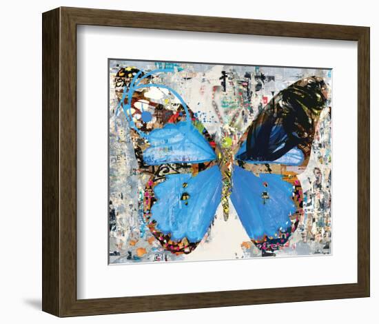 Urban Camo Butterfly-Parker Greenfied-Framed Art Print