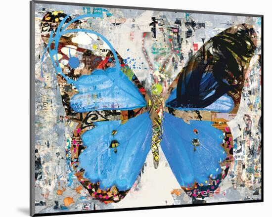 Urban Camo Butterfly-Parker Greenfied-Mounted Art Print