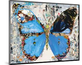Urban Camo Butterfly-Parker Greenfied-Mounted Art Print