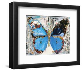 Urban Camo Butterfly-Parker Greenfied-Framed Art Print