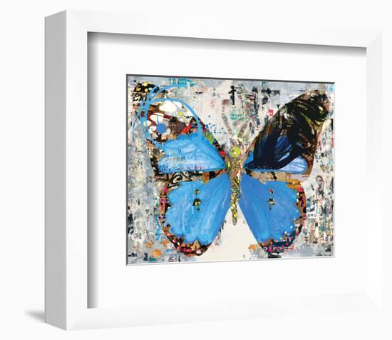 Urban Camo Butterfly-Parker Greenfied-Framed Art Print