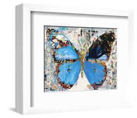 Urban Camo Butterfly-Parker Greenfied-Framed Art Print