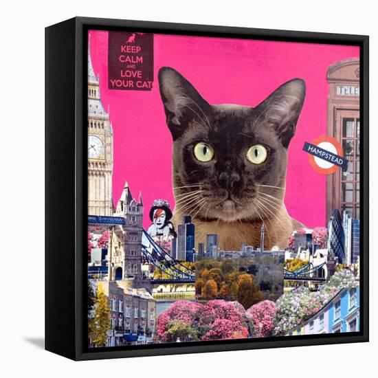 Urban cat-Anne Storno-Framed Stretched Canvas