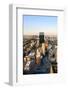 Urban City Aerial View. Boston Aerial View with Skyscrapers at Sunset with City Downtown Skyline.-Songquan Deng-Framed Photographic Print