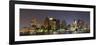 Urban City Night Scene Panorama from Boston Massachusetts.-Songquan Deng-Framed Photographic Print