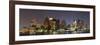 Urban City Night Scene Panorama from Boston Massachusetts.-Songquan Deng-Framed Photographic Print