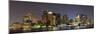 Urban City Night Scene Panorama from Boston Massachusetts.-Songquan Deng-Mounted Photographic Print