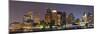 Urban City Night Scene Panorama from Boston Massachusetts.-Songquan Deng-Mounted Photographic Print