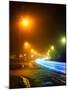 Urban City Road Long Exposure.Night Photo .Bllured Lines of Car-Vania Zhukevych-Mounted Photographic Print