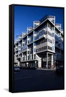 Urban City Scene in Berlin, Germany-Felipe Rodriguez-Framed Stretched Canvas