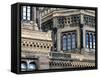 Urban City Scene in Berlin, Germany-Felipe Rodriguez-Framed Stretched Canvas