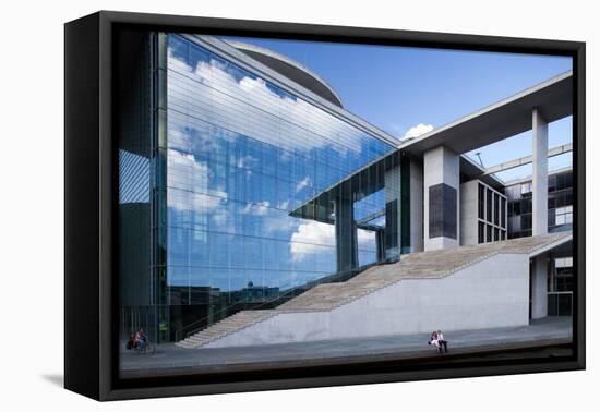 Urban City Scene in Berlin, Germany-Felipe Rodriguez-Framed Stretched Canvas