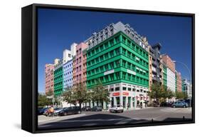 Urban City Scene in Berlin, Germany-Felipe Rodriguez-Framed Stretched Canvas