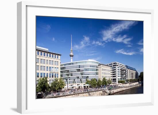 Urban City Scene in Berlin, Germany-Felipe Rodriguez-Framed Photographic Print