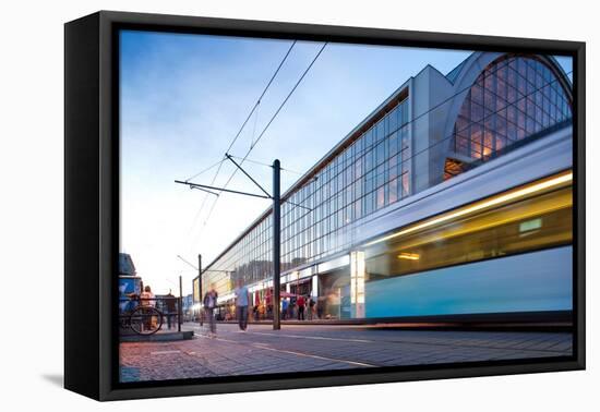 Urban City Scene in Berlin, Germany-Felipe Rodriguez-Framed Stretched Canvas