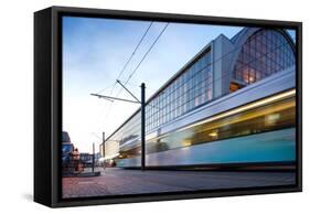 Urban City Scene in Berlin, Germany-Felipe Rodriguez-Framed Stretched Canvas