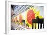 Urban City Scene in Berlin, Germany-Felipe Rodriguez-Framed Photographic Print