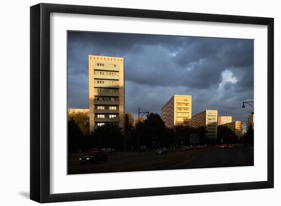 Urban City Scene in Berlin, Germany-Felipe Rodriguez-Framed Photographic Print