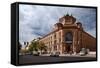 Urban City Scene in Berlin, Germany-Felipe Rodriguez-Framed Stretched Canvas