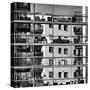 Urban City View, Urban Construction, Architecture Details and Fragment in Black and White, Architec-Renata Apanaviciene-Stretched Canvas