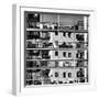 Urban City View, Urban Construction, Architecture Details and Fragment in Black and White, Architec-Renata Apanaviciene-Framed Photographic Print