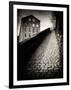 Urban Cobbled Street with Building-Craig Roberts-Framed Photographic Print