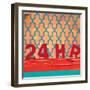 Urban Collage 24 Hr-Deanna Fainelli-Framed Art Print