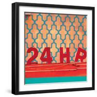 Urban Collage 24 Hr-Deanna Fainelli-Framed Art Print