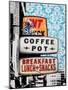 Urban Collage Café-Deanna Fainelli-Mounted Premium Giclee Print