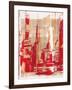 Urban Collage Downtown-Deanna Fainelli-Framed Art Print