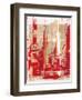 Urban Collage Downtown-Deanna Fainelli-Framed Art Print