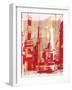 Urban Collage Downtown-Deanna Fainelli-Framed Art Print