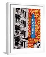 Urban Collage Hotel-Deanna Fainelli-Framed Art Print